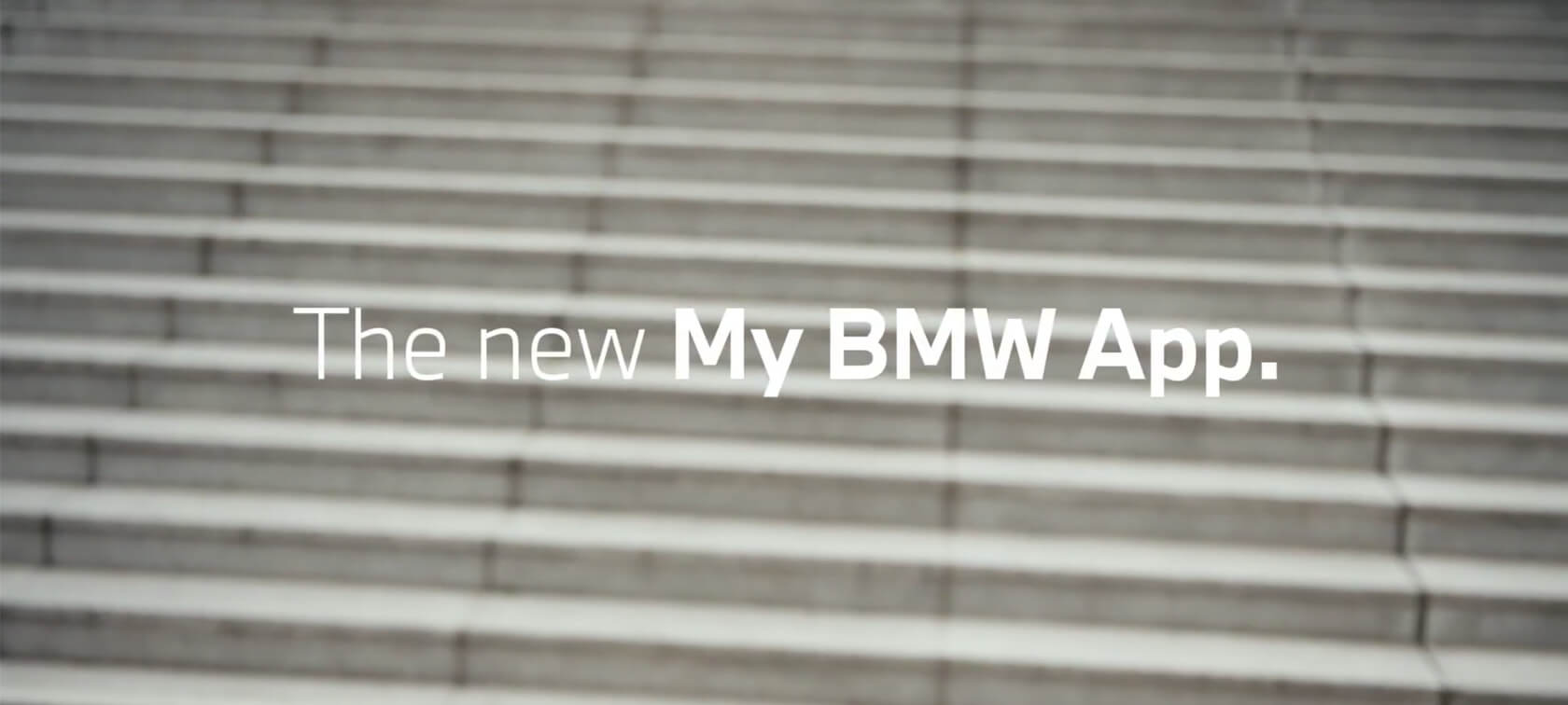 Welcome to MyBMW App. Welcome to MyBMW App.