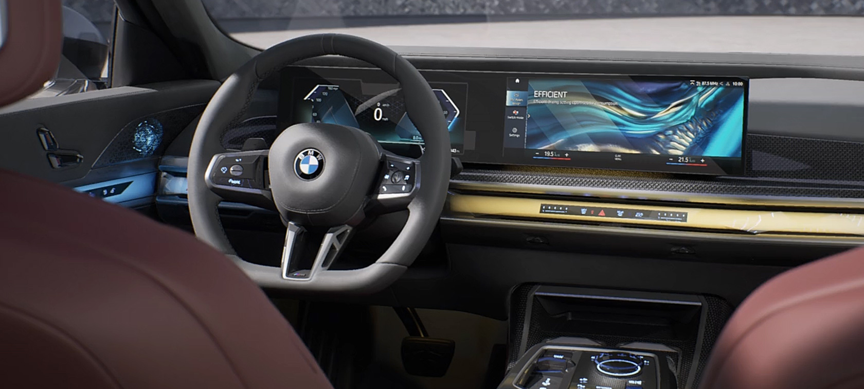 interior design BMW 7 Series Sedan G70 ICE 740i M sports package BMW 7 Series Sedan G70 ICE 740i M sports package interior design