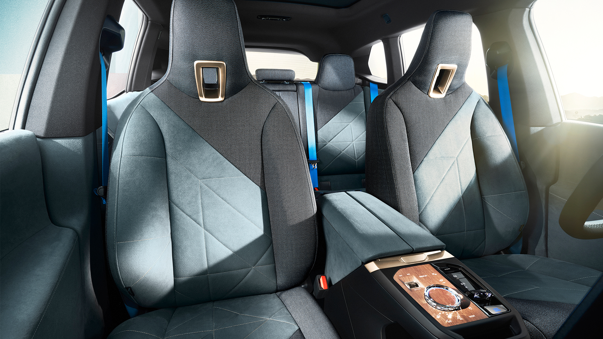 BMW iX rear seats Loft Stonegrey BMW iX i20 rear seats Loft Stonegrey
