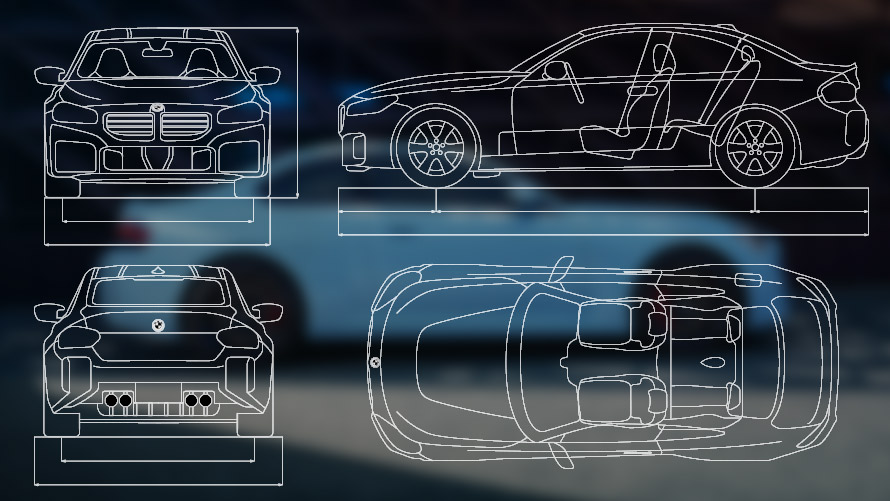 BMW M2 Automobiles G87 G42 Exterior motif Exterior motif BMW M2 Automobiles G87 G42