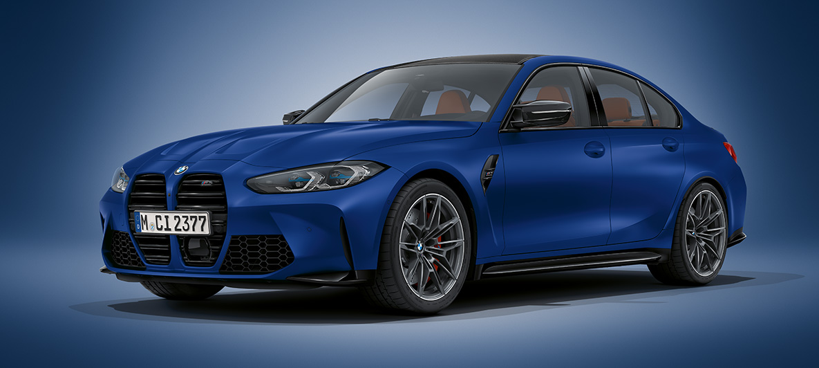 BMW Individual full fine-grain leather 'Merino' Fjord Blue/Black BMW M3 Sedan 2021 G80 Interior BMW Individual full fine-grain leather 'Merino' Fjord Blue/Black BMW M3 Sedan G80 2021 interior