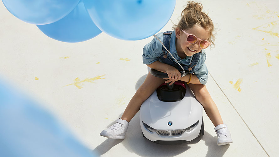 Girl on the BMW Baby Racer. Girl on the BMW Baby Racer.
