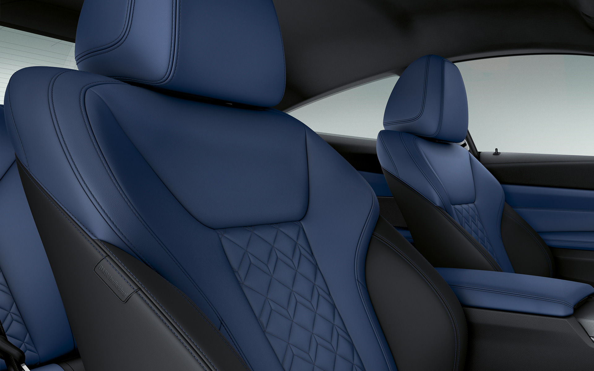 BMW Individual full leather ‘Merino’ fine-grain Fjord Blue/Black BMW Individual full leather ‘Merino’ fine-grain Fjord Blue/Black