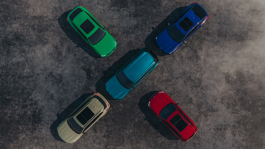 BMW X Family top view X-formation BMW X Family top view X-formation