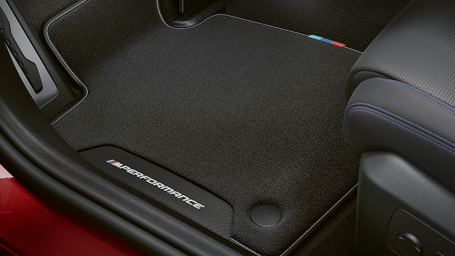BMW M Performance Parts BMW i5 G60 M Performance floor mats BMW M Performance Parts 2023 BMW i5 G60 M Performance floor mats
